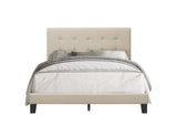 Side view of Nini Fog Upholstered Platform Bed