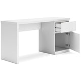 Close-up of Onita White Office Desk edge and finish