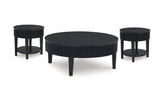 Marstream Black cocktail table front view