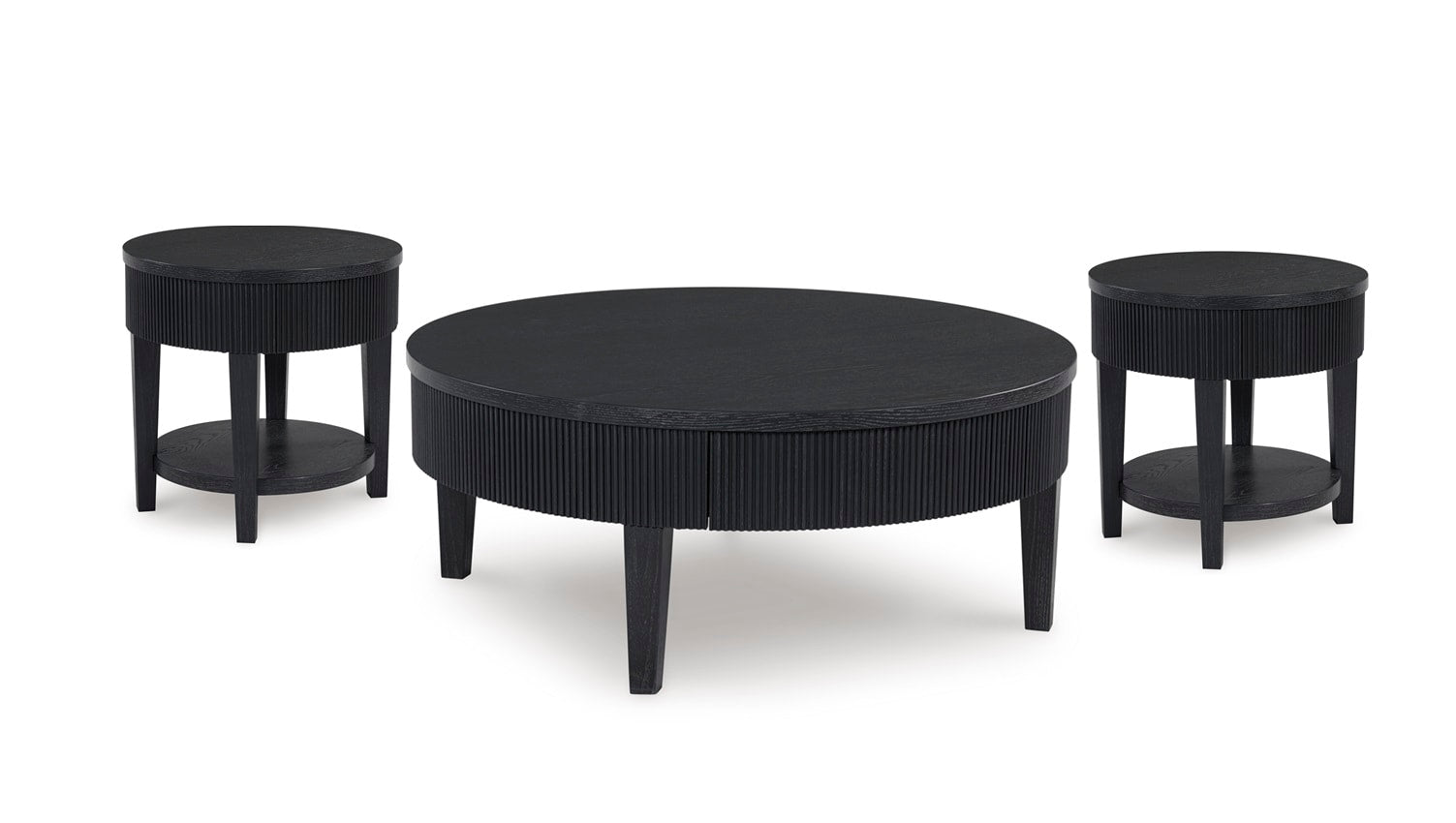Marstream Black cocktail table front view