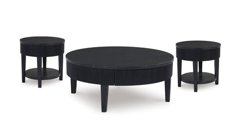 Marstream Black cocktail table front view