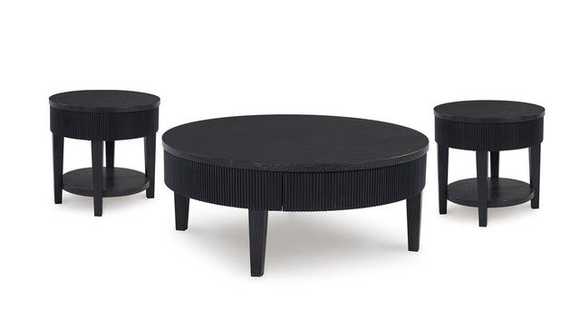 Marstream Black cocktail table front view