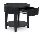 Marstream Black end table close-up