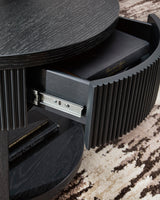Marstream Black occasional table set in living room setting