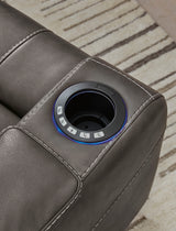 Back angle of Den gray power recliner