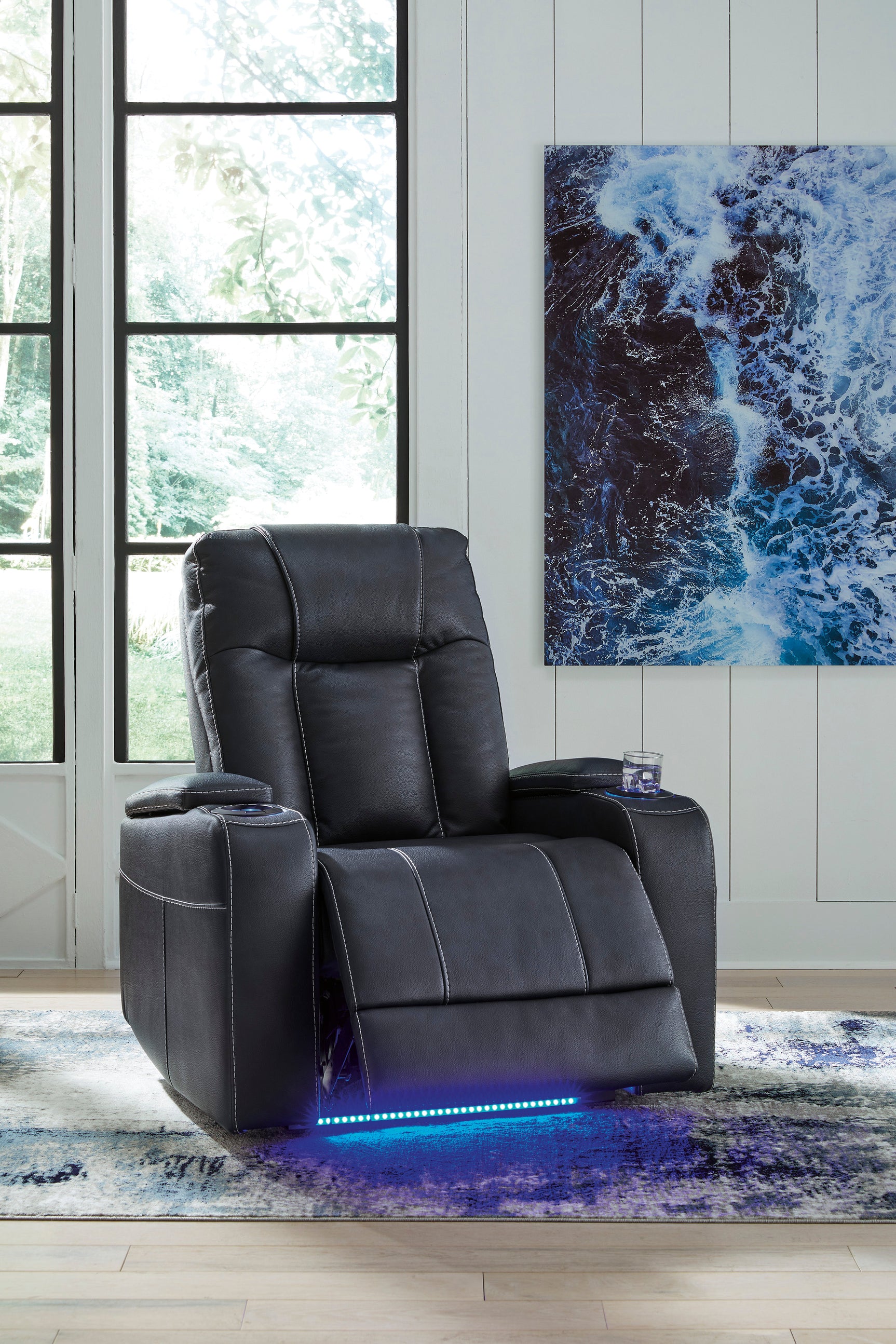 Den Sapphire recliner fully reclined position