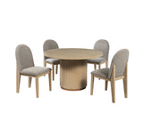 Room view of Dina Light Oak Round Dining Room Set dining furniture