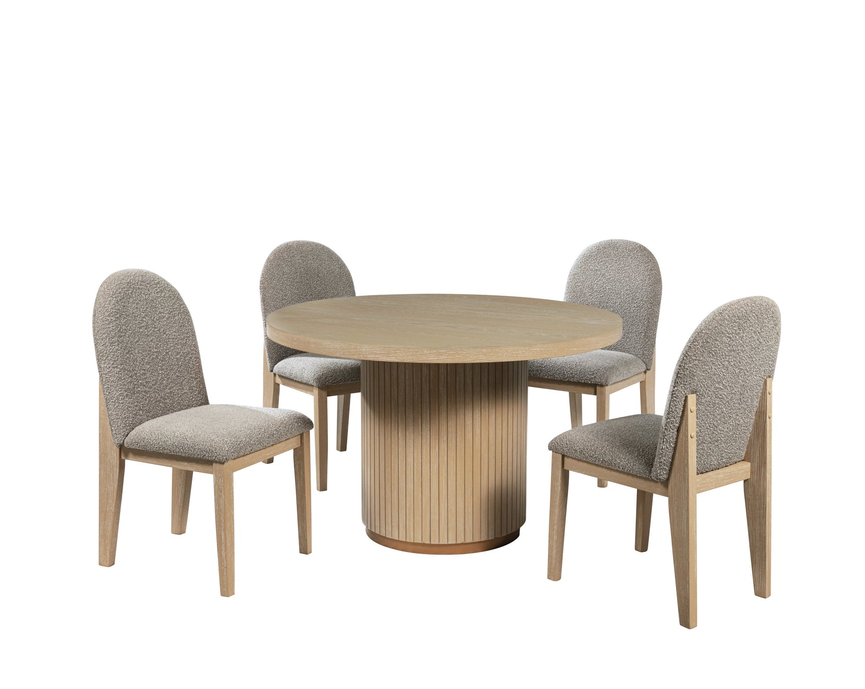 Room view of Dina Light Oak Round Dining Room Set dining furniture
