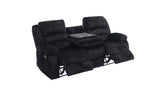 Reclining onyx recliner chair, angled view