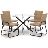 Room view of Pharwynn Toast dining table and chairs