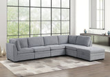 Main view showing full Sam Gray Modular Sectional sofa layout