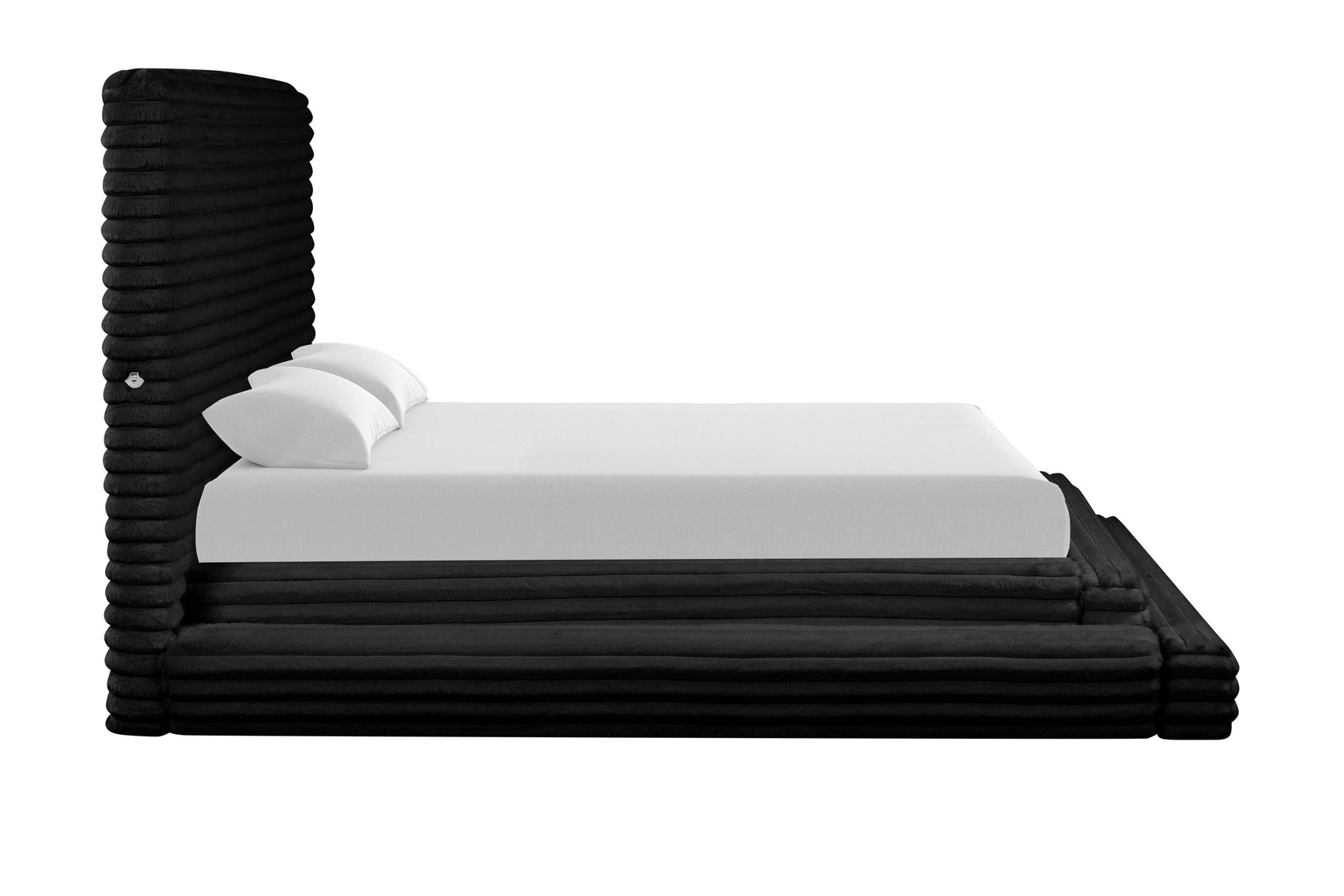 Mariah platform bed footboard and base detail