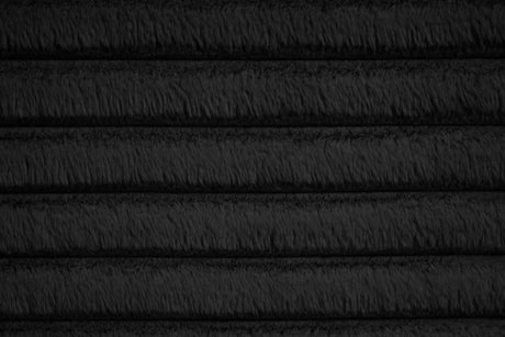 Mariah black platform queen bed with headboard detail
