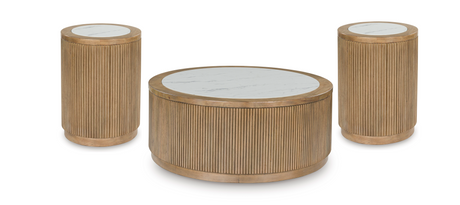 Tilda Brown 3-Piece Occasional Table Set front view