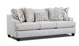 Side view of Tufi Linen Chenille Sofa and Loveseat Set
