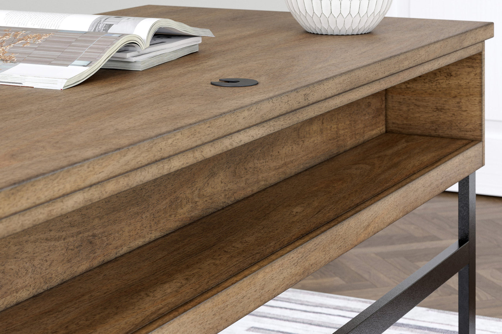 Kubi Light Brown Office Desk