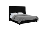 Harry Black Upholstered Queen Bed