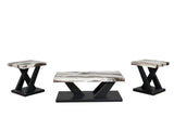 Toppa Gray occasional table set arranged in living room setting