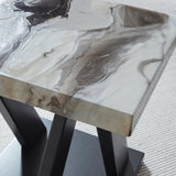 Close-up of Toppa Gray coffee table caster wheel detail