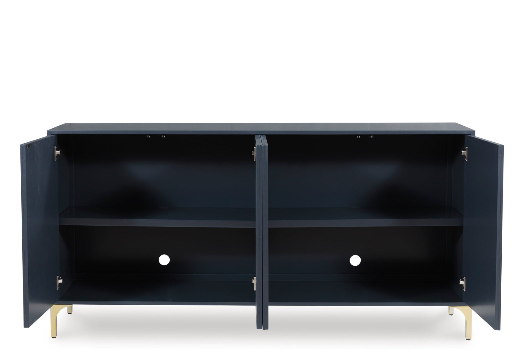 Back view showing cable management