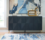 Side angle showing cabinet depth and storage
