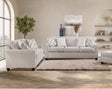 Behold Carmine Pebble Sofa side profile view