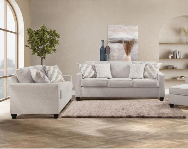 Behold Carmine Pebble Sofa side profile view