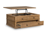 Tomiris end table side perspective