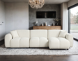 Bella Sand Boucle Sectional sofa main view