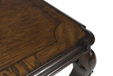 Maylee Cocktail Table dark brown wood side angle