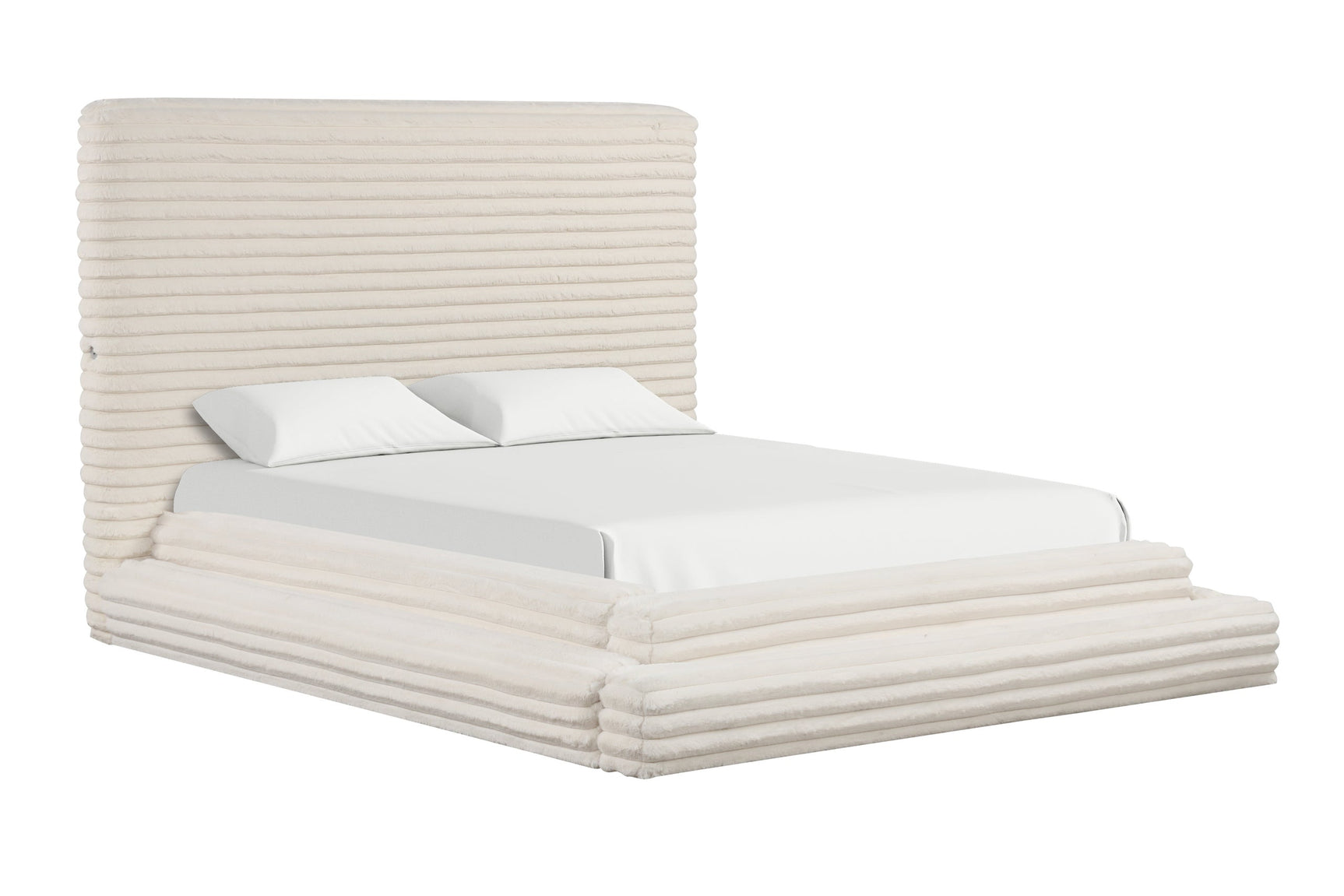 Mariah King Bed side view highlighting USB charging ports