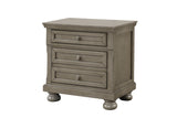 Magnolia Light Gray Storage Sleigh Bedroom Set bedroom setup view