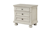 Bedroom view showing Magnolia Cream Storage Sleigh Bedroom Set bed