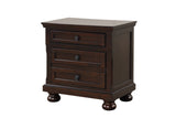 Front view of Magnolia Cherry Storage Sleigh Bedroom Set bed