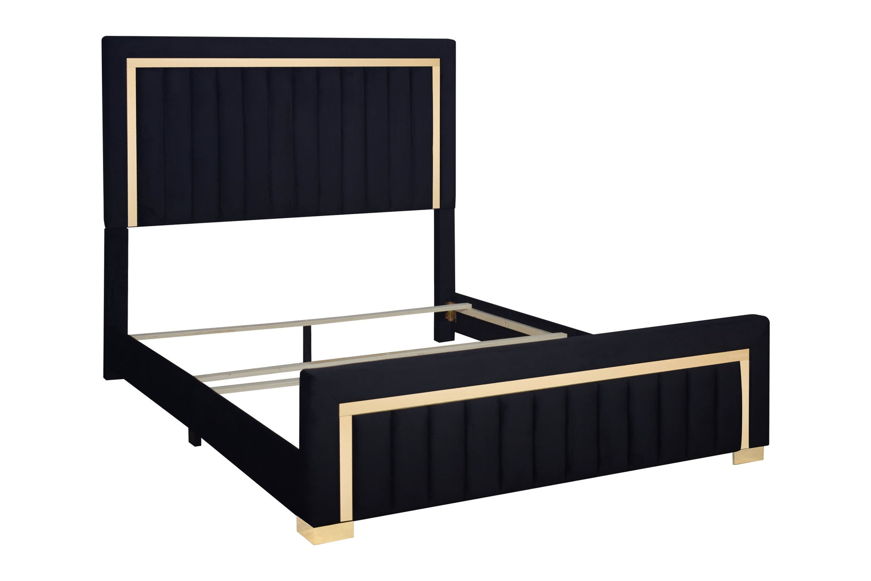 Side view of Henry Black King Bed