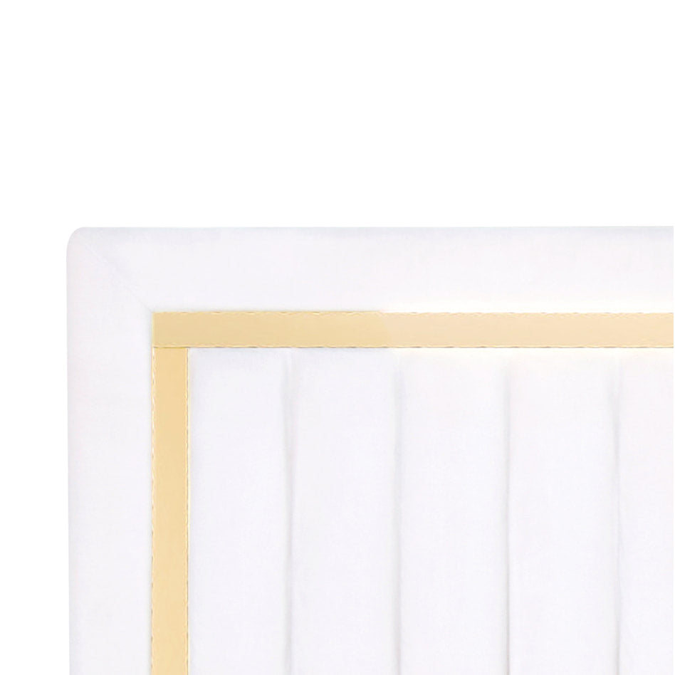 Henry Upholstered Panel Queen Bed showing footboard