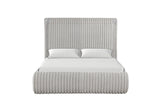 Bed with Bluetooth speaker controls
