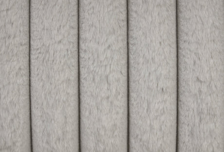 Diana gray fabric bed frame footboard