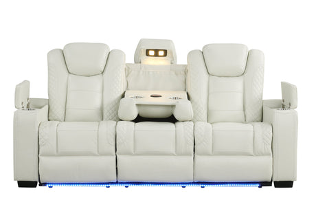 Storage compartment in armrest of Stefano recliner