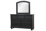 Bedroom view of Magnolia Black Storage Sleigh Bedroom Set bed