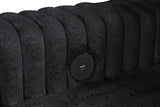 Room view of Forever Black Fabric Sectional Sofa