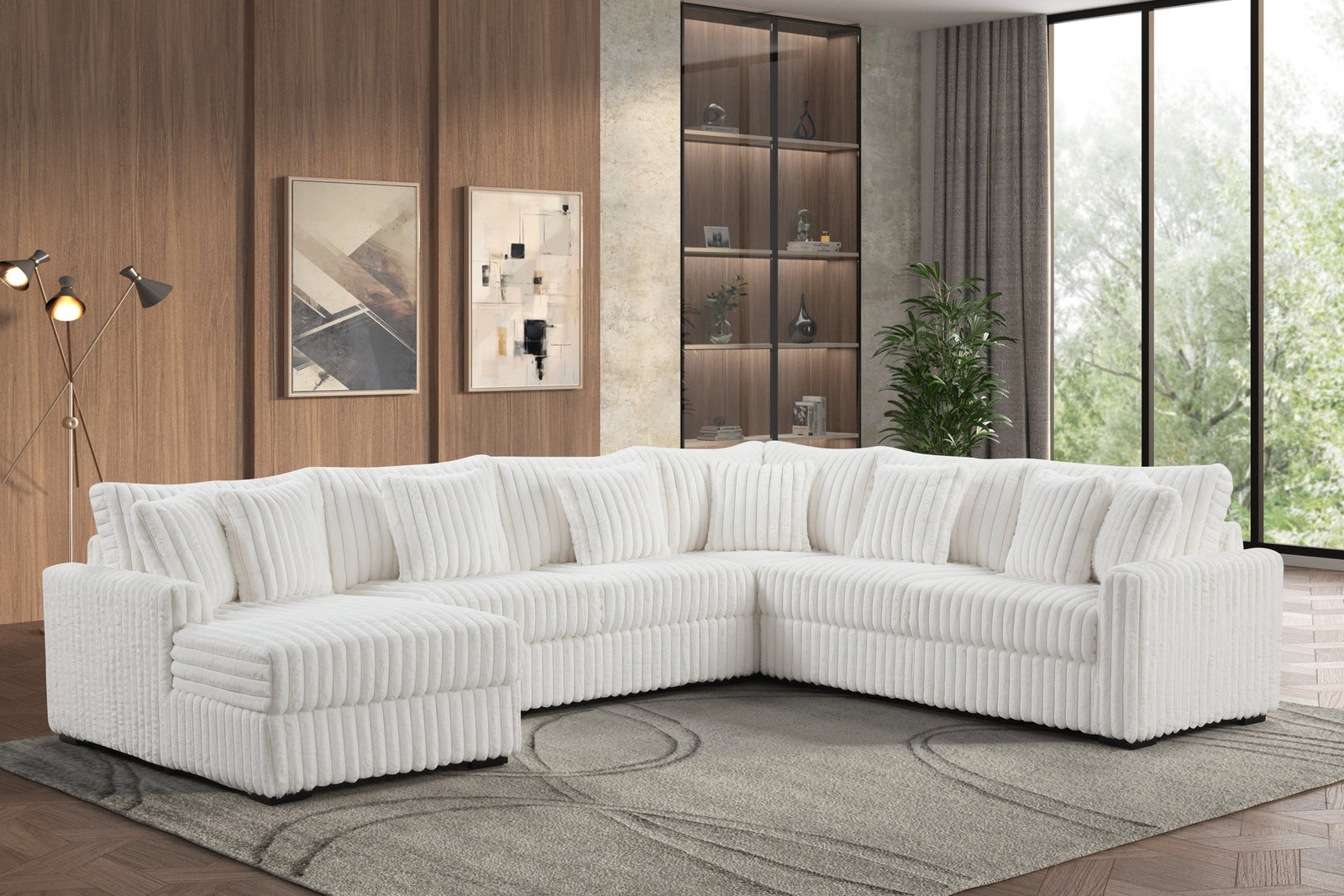 main view of Solana Beige Sectional sectional sofa