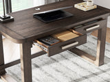 Halo Dark Brown Office Desk overview in room setting