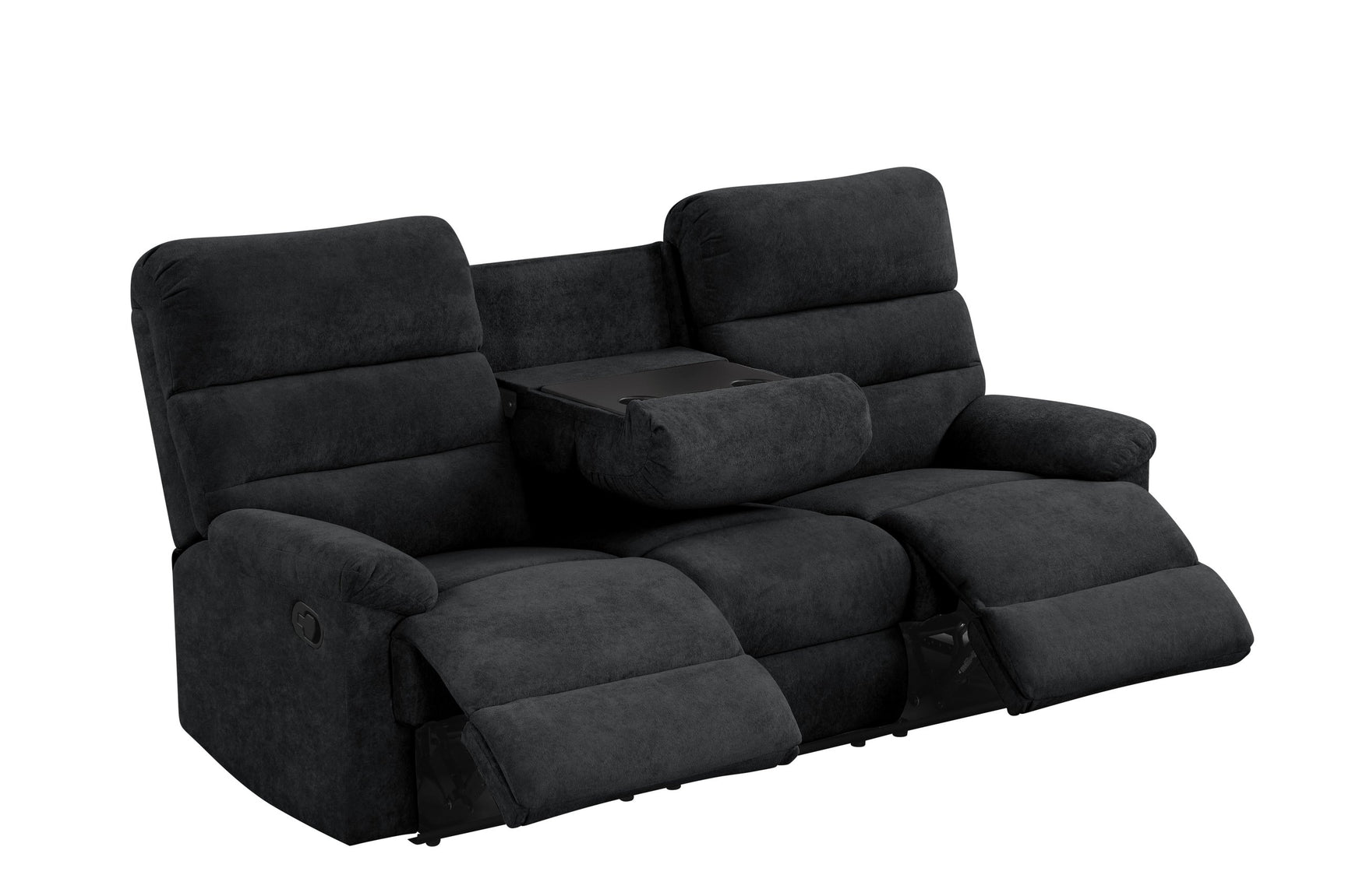 Albert sofa with down table and cup holders detail