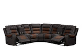 Jordon Brown Reclining Sectional