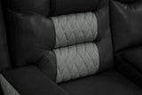 Jordon Black Reclining Sectional