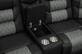 Jordon Black Reclining Sectional