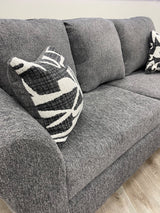 Tuten Gray 2-Piece Living Room Set loveseat side view
