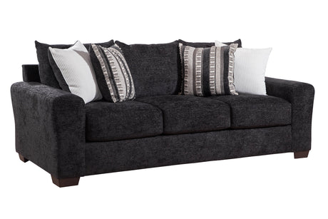 Behold Black 2-Piece Sofa and Loveseat Set side view