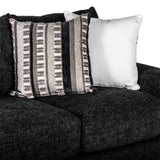 Behold Black 2-Piece Sofa and Loveseat Set close-up detail